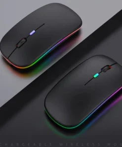 Chuột Không Dây Sạc Pin Silent Có LED RGB